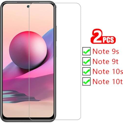Case for xiaomi redmi note 9s 10s 9t 10t 5g cover screen protector tempered glass on note9s note10s protective phone coque bag