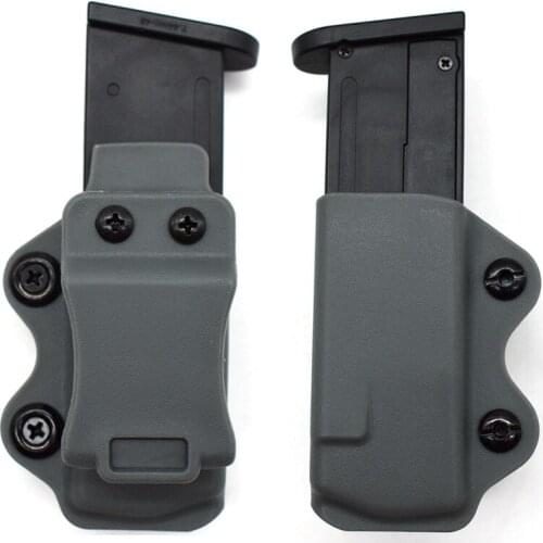 Tactical IWB/OWB Single Magazine Pouch Hunting Belt Clip 9mm Glock 17 Magazine Case Holster