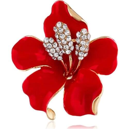 European and American fashion fashion retro fashion brooch multicolor wedding holiday flower brooch jewelry