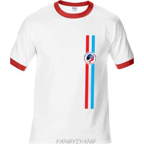 Round Collar raglan Sleeve Tee Shirts New Fashion Brand Clothing BL ST Comps Dept Rally Style pattern Tee Shirt