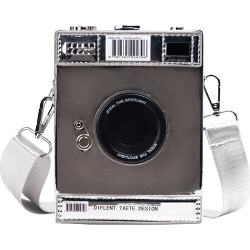 Harajuku PU Messenger Bag Fashion 3D Camera Womens Messenger Crossbody Bag Handbag Small Purse