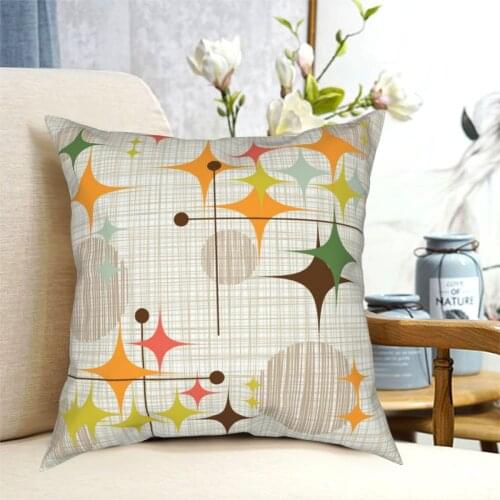 Eames Era Geometric Line Art Pillowcase Printing Polyester Cushion Cover Gift Mid Century Throw Pillow Case Cover Home 45X45cm