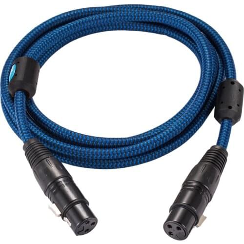 Hifi Microphone Cable XLR Female to Female for Mixing Console Amplifier Regular XLR 3 Pin Balanced Audio Cable F/F 1M 2M 3M 5M