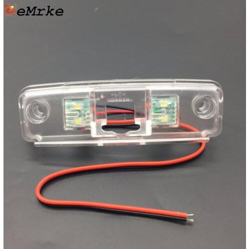 EEMRKE Car Reversing Camera Bracket License Plate Lights Housing Mount for Subaru Outback / Forester / Tribeca / Impreza