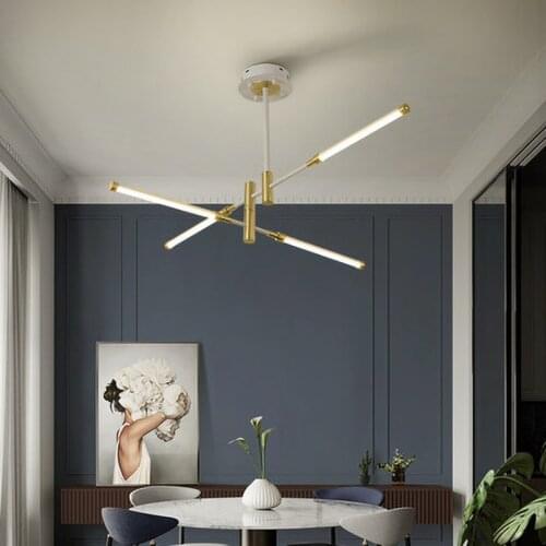 Nordic chandelier living room simple modern style atmosphere home creative personality bedroom lamp modeling lighting