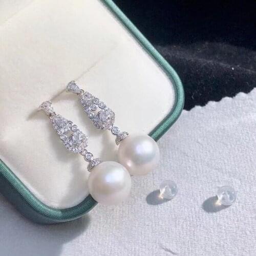 Classical New 925 Sterling Silver Earrings Findings Settings Base Mountings Parts Mounts for Coral Pearls Agate Crystal Stones