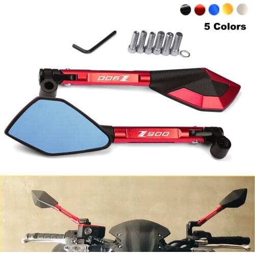New Motorcycle CNC Aluminum Mirrors Moto Rearview Mirrors Side Mirrors For Kawasaki Z900 Z 900 2017-2018 2019 2020 Accessories
