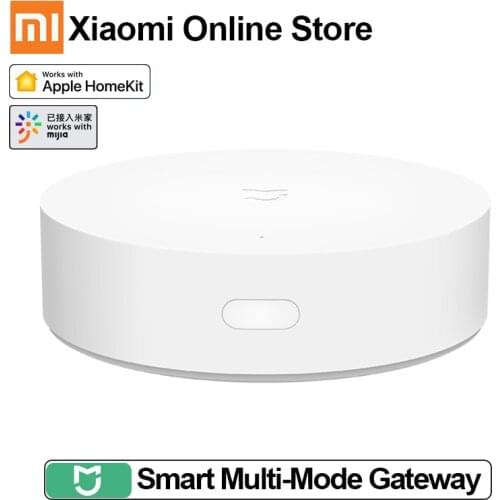New Xiaomi Mijia Smart Multi-Mode Gateway Voice Remote Control Automation work with ZigBee 3.0 WIFI Bluetooth Mesh Smart Devices