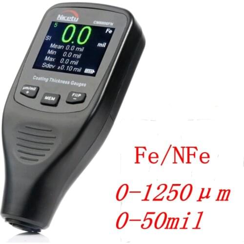 Nicety CM8806FN Car Body Tester Detailing Tool Auto Coating Thickness Gauge 50mil 1250um Car Paint Varnish Film Thickness Meter