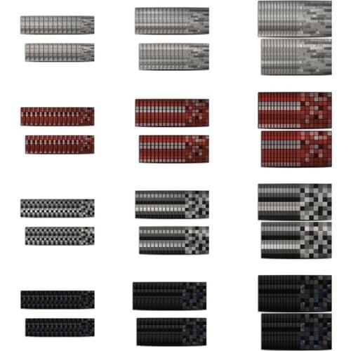 Tile Stickers Peel And Stick Removable Metal Series Mosaic Wallpaper Wall Sticker Home Decor For Backsplash Kitchen Bathroom New