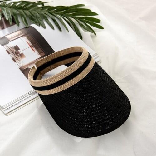 2020 New fashion Sun Hats Hand Made DIY Straw Bowknot Visor Caps Summer Cap Casual Shade Hat Empty Top Hat Beach for people