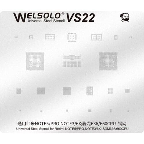 Mechanic BGA Reballing Stencil for XIaomi Redmi Note 5 Pro Note5 Note5Pro Note3 6X SDM660 SDM636 CPU Audio Power WIFI IC Chip