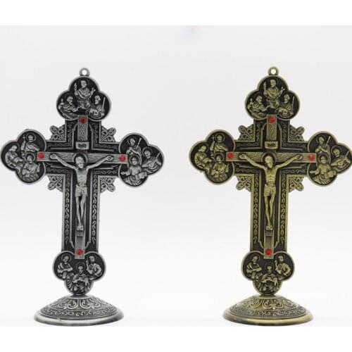10pcs / lot Cross Catholic Christian religious icons exorcism home office security and peace ornaments crafts jewelry