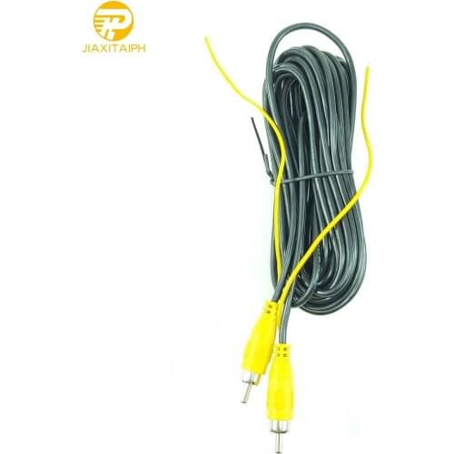 Camera Universal 6m Double Shielded RCA Video Cable With Trigger Wire For Rear View Camera