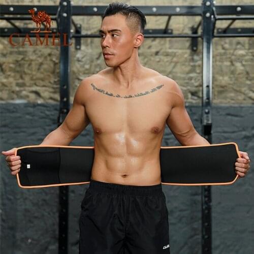 CAMEL Sweat Protection Belt Mens Sports Protective Gear Fitness Training Running Abdomen Waist Belt Womens Protection Belts