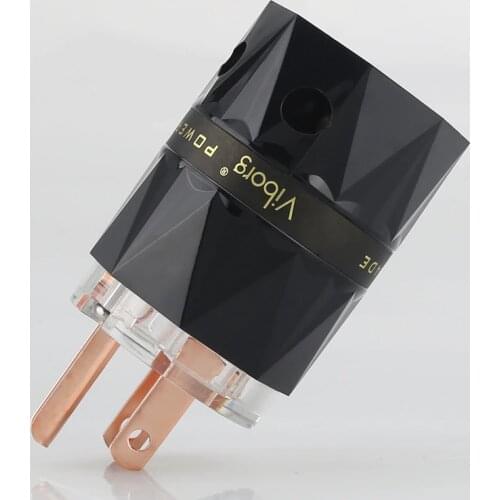 Viborg VM503 Pure Copper US AC Power Plug Connector for Audio DIY Power Cable US DIY Power connector