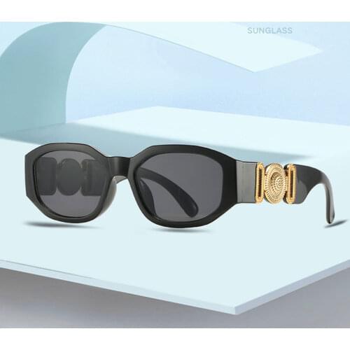 2021 small square sunglasses women men retro unique metal frame sunglasses women fashion brand designer glasses UV400 zonnebril