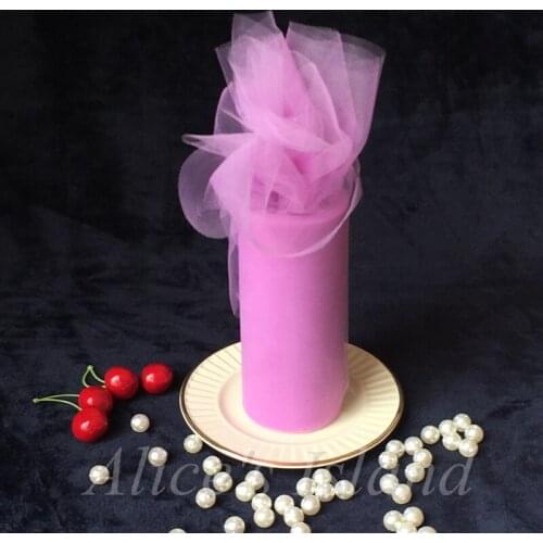 2200 x 15cm/roll Purple color Organza Sheer Gauze Element Table Runner Tissue Tulle Roll Spool Craft Wedding Party Decorat