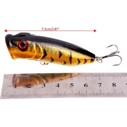 5pcs 13g 6.5cm Fishing Topwater Floating Popper Poper Lure Hooks Bait Crankbait