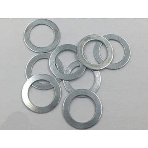7pcs M12 M14 Ultra-thin galvanized flat washer gasket flats pad thickness 0.5mm-2mm 16mm-20mm Outer diameter