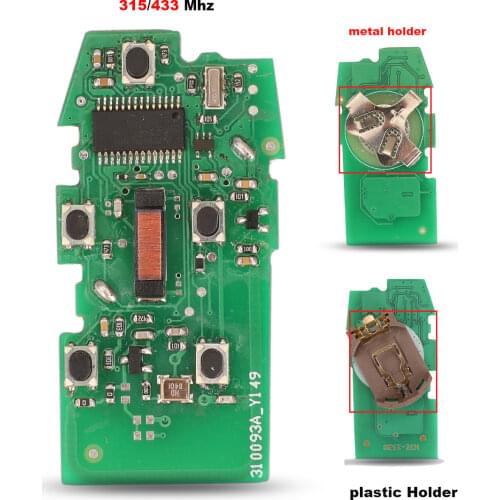 Jingyuqin Car Remote Smart Key 433MHz for Land Rover for Range Rover Freelander 2 LR2 Sport Case Cover