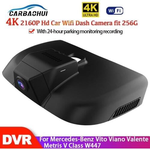 4K Car DVR Wifi Video Recorder Dash Cam Night Vision Control Phone APP For Mercedes-Benz Vito Viano Valente Metris V Class W447