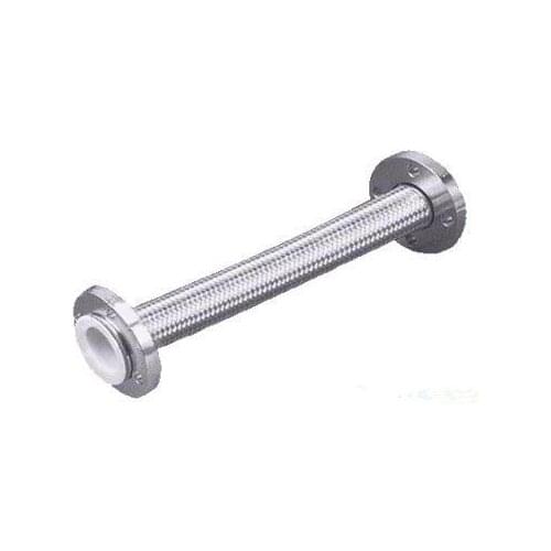 DN32,Stainless Steel Overbraided PTFE Flexible Hose With SS Flange