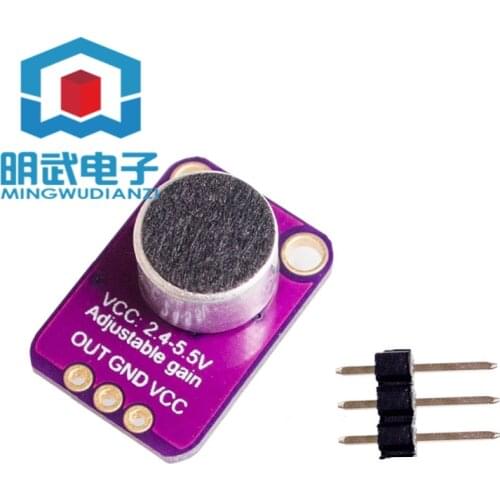 Electret Microphone Amplifier MAX4466 Adjustable Gain Breakout Board Module For Arduino