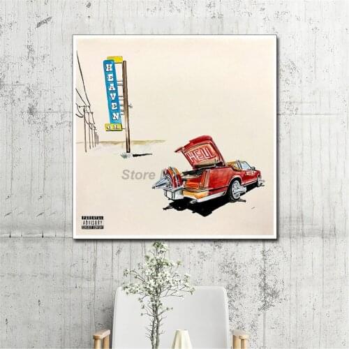 Don Toliver Heaven Or Hell Art Music Album Poster Paintings On Canvas Modern Art Decorative Wall Pictures Home Decoration