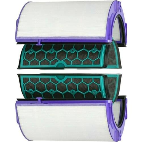 Hot TOD-For Dyson Hp04 Tp04 Dp04 Sealed Two Stage Air Purifier Hepa & Carbon Filter Set