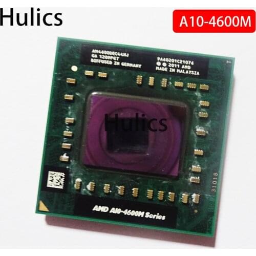 Hulics Original AMD A10-Series A10-4600M A10 4600M 2.3 GHz Quad-Core Quad-Thread CPU Processor AM4600DEC44HJ Socket FS1