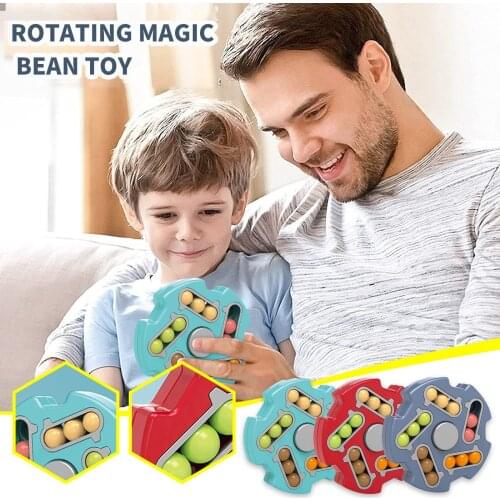 Fidget Toys Anxiety And Stress Relief Magic Bead Maze Toy Fingertip Fidget Rotating Toy Kids Adults Squeeze Toys