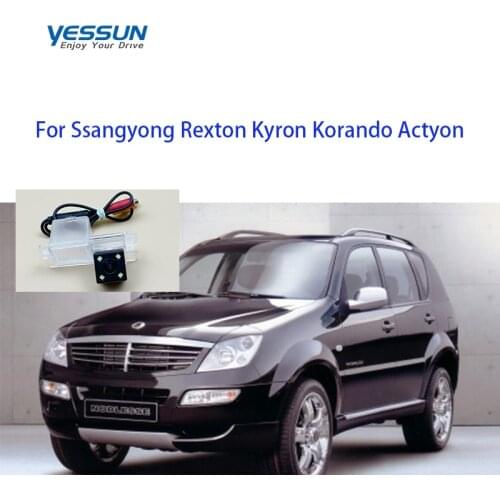 Yessun 1280*720 Rear View Camera For Ssangyong Rexton Kyron Korando Actyon license plate camera/reversing parking/housing kits