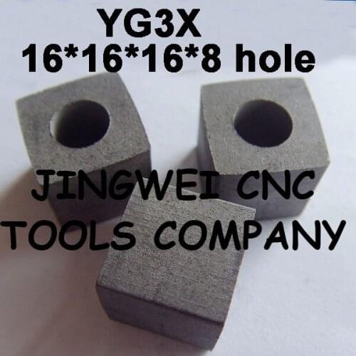 YG3X Carbide Power Feed Contact 16x16x16x8 for Wire Cut EDM Parts