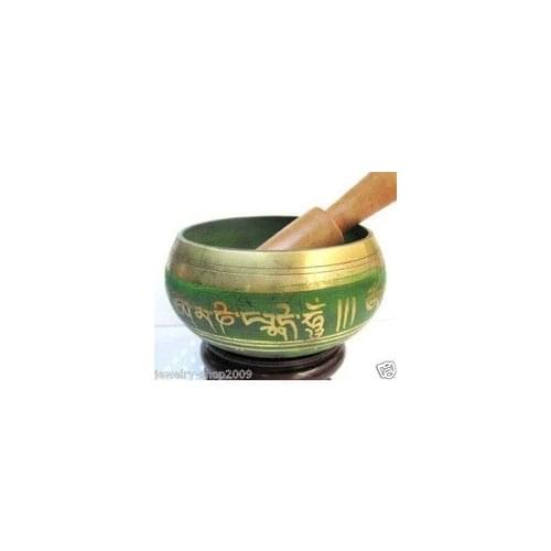 Brass Buddhism Singing Bowl 85mm 100% Brass Buddhist Superb Tibetan Gong copper Wholesale bronze Bowls Striker price Factory