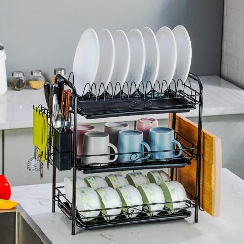 Multi purpose stainless steel sink drainage rack bowl rack kitchen drainage rack storage rack