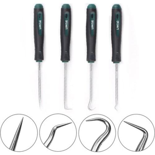 4-piece Set Of Car Oil Seal Screwdriver Set O-ring Washer Remover Remover Hook Tool Can Be Used For Various Stretching Marking
