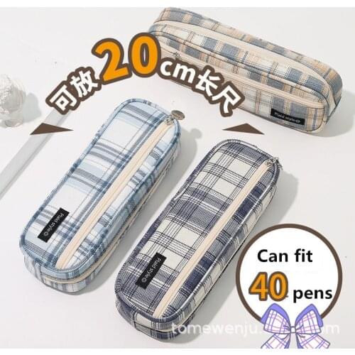 Kawaii JK Style Zipper Pencil Case Washable Pencil Pouch High Capacity Penalty Office for School 2020 Supplies Korean Stationery