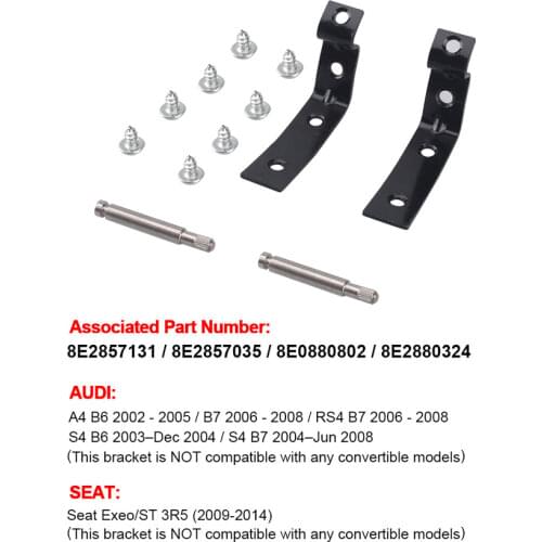 Glove Box Lid Hinge Snapped Repair Fix Kit Brackets For Audi A4 S4 RS4 B6 B7 8E For Seat Exeo/ST 3R5