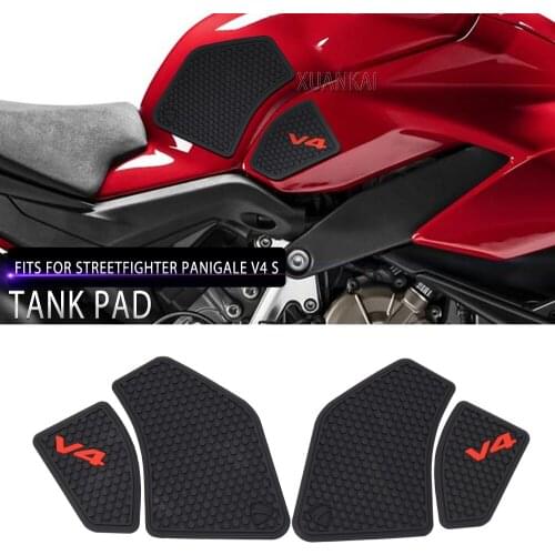 Fits For Ducati Fuel Tank Grip Pads Knee Traction V4 Panigale V4S Streetfighter V4 S Tank Pad Stickers 2021 2020 2019 2018