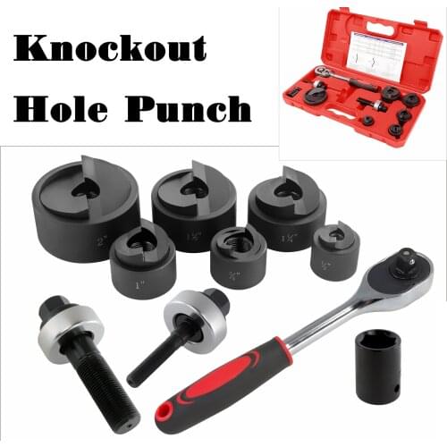 IGeelee Manual Knockout Punch Kit Portable Hole Making Tool MK-60 range from 1/2" to 2" (22.5 to 61.5mm) Ratchet Hole Puncher