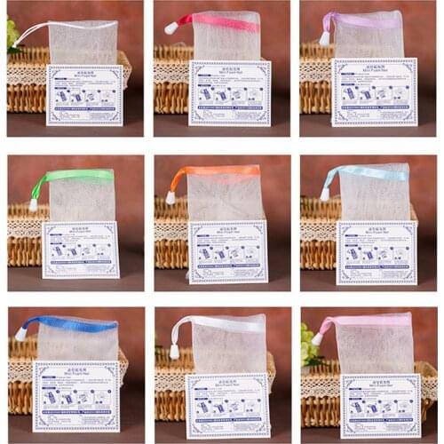 Mesh Net Home Bathroom Products Hanging Nylon Bathe Cleaning Gloves Bubble Bags Soap Mesh Bag Bath Soap Net Foaming Cleaning