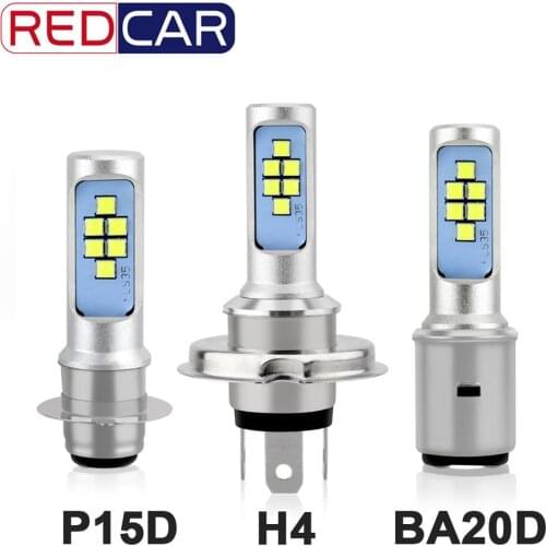 H4 BA20D P15D Led Motorcycle Headlight 12V HS1 LED H4 Led Moto Bulbs 12SMD Canbus Fog Light Super Led 1200LM Hi/Lo Beam Headlamp