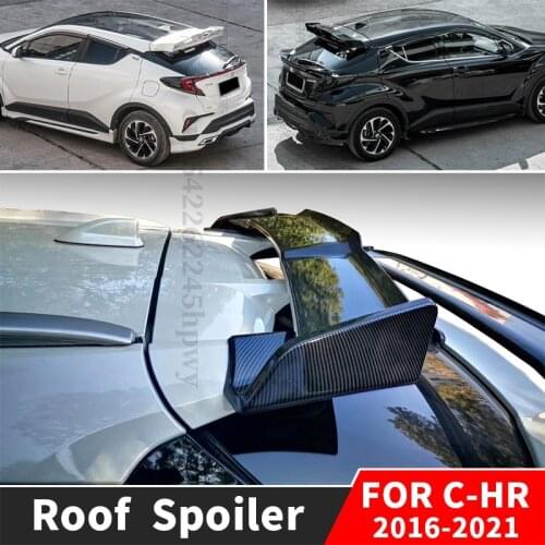 Rear Roof Spoiler Back Wing For Toyota CHR C-HR 2019 2020 2021 2016 2017 2018 Trunk Lip Tuning Decoration Accessories Body Kit