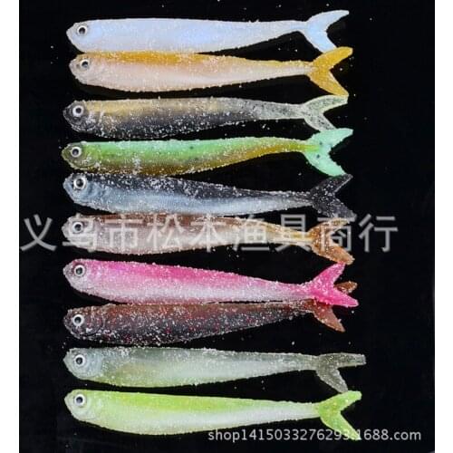 1000pcs/lot 3.5" 8.9cm 0.11OZ 3.1g classic bait lures lures soft bait DW-6004 Sleeve Lure bait lures bait