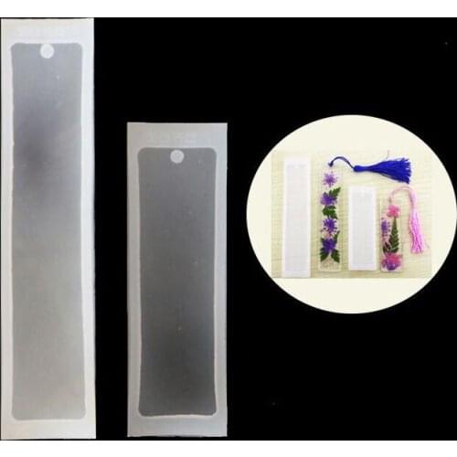 2Pcs/Set Rectangle Silicone Bookmark Molds Epoxy Resin Jewelry Silicone Molds