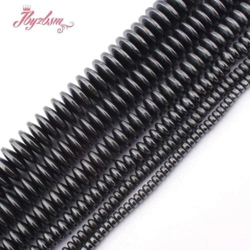 2x3,3x8,3x12mm Black Rondelle Sliced Hematite Natural Stone Beads For Necklace Bracelet Pandant Jewelry Making 15" Free Shipping