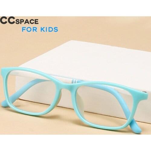 49343 For Kids Anti Blue Glasses Frames Optical Plastic Titanium Silica Gel Ultralight Fashion Computer EyeGlasses