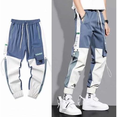 Joggers Mens Pants 2021 Casual Streetwear Harajuku Loose Trousers Fashion Japan Trendy Elastic Waist Men Clothing Pencil Pants
