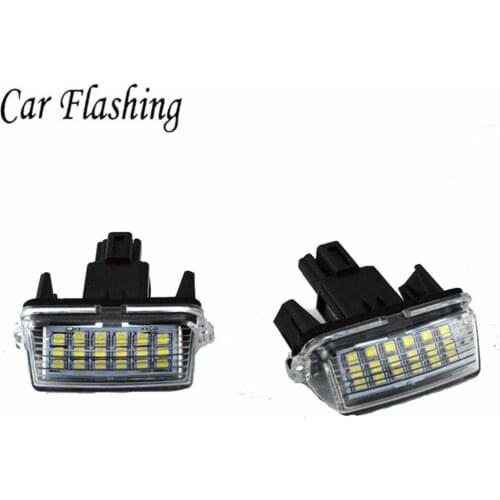 2PCS Canbus White For Toyota Yaris/Vitz Camry Corolla Prius C Ractis Verso S Led Licence Number Plate LED Lamp Light OEM REPLACE